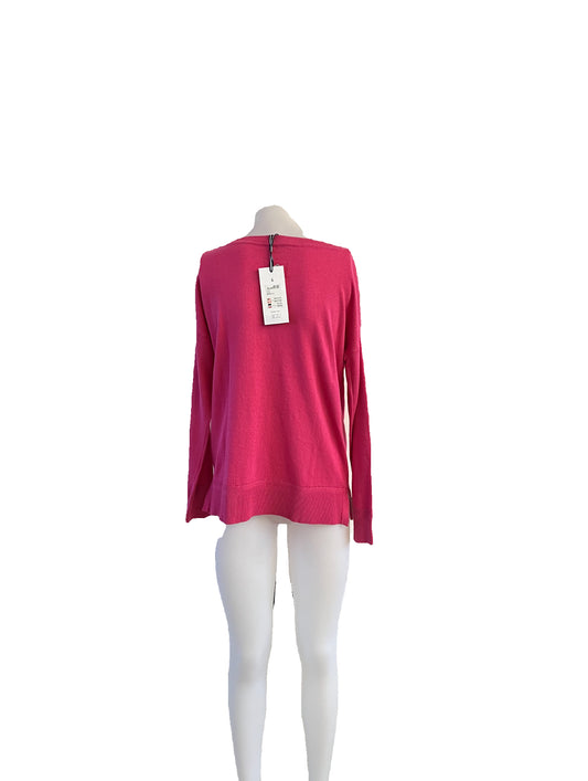 Ex Joules Women's Pink Jumper (Size 6)