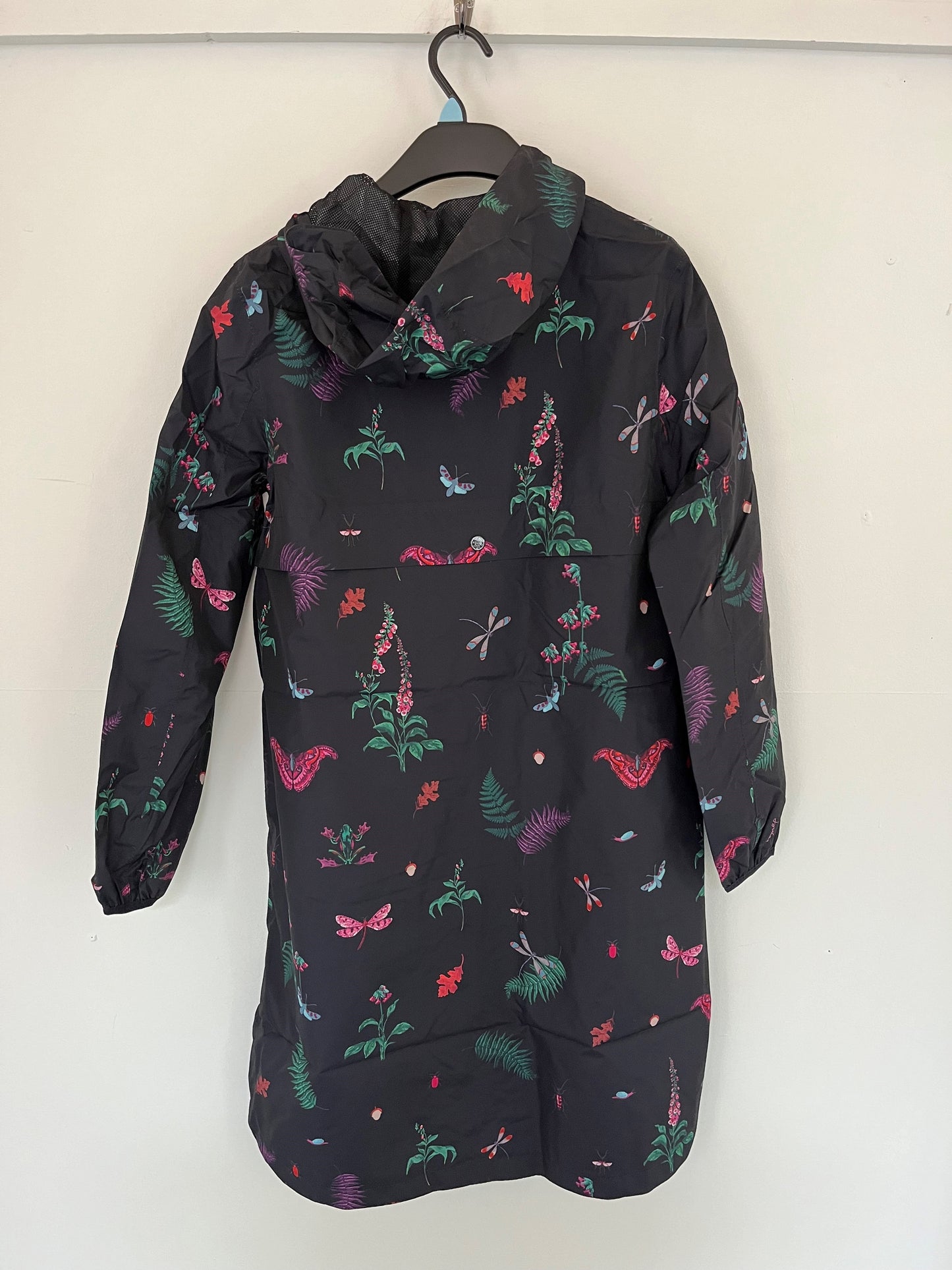 Ex Joules Ladies Black Raincoat Size 10