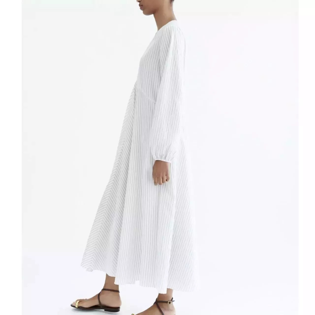 Ex Zara White Oyster Dress (Various Sizes)